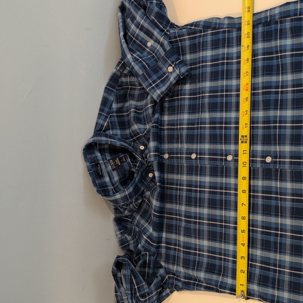 J. Crew Men's Large Slim Untucked Flex Washed Long Sleeve Shirt Style #BI051 - Picture 11 of 15